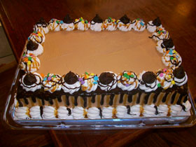 san francisco creamery co 1 2 sheet cake